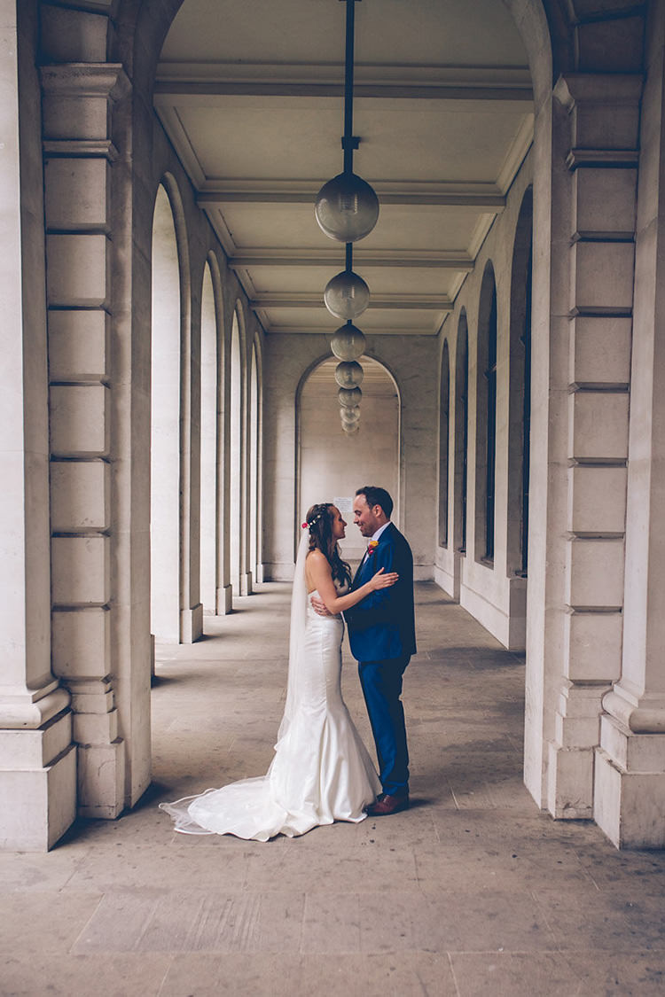 Fishtail Gown Dress Bride Bridal Stella York Colourful Fun London Wedding http://storyandcolour.co.uk/