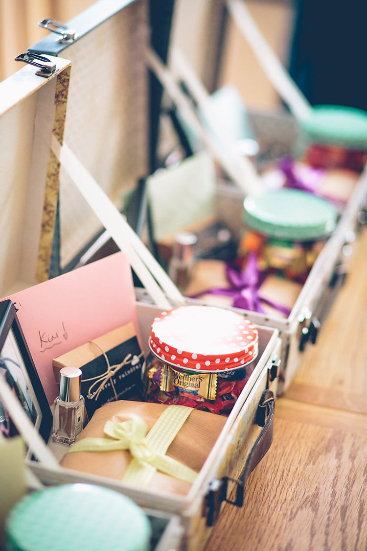 Bridesmaids Gift Boxes Colourful Fun London Wedding http://storyandcolour.co.uk/