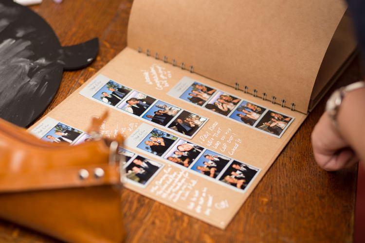 Photo Booth Guest Book Pretty Pink Green Winter Wedding http://www.lynseygracephotography.com/