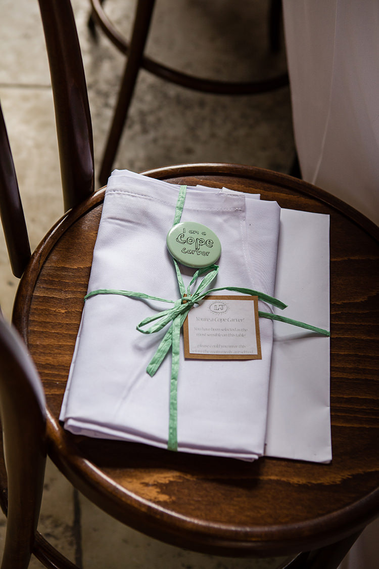 Apron Carver Gift Pretty Natural Floral Barn Wedding http://www.johastingsphotography.co.uk/
