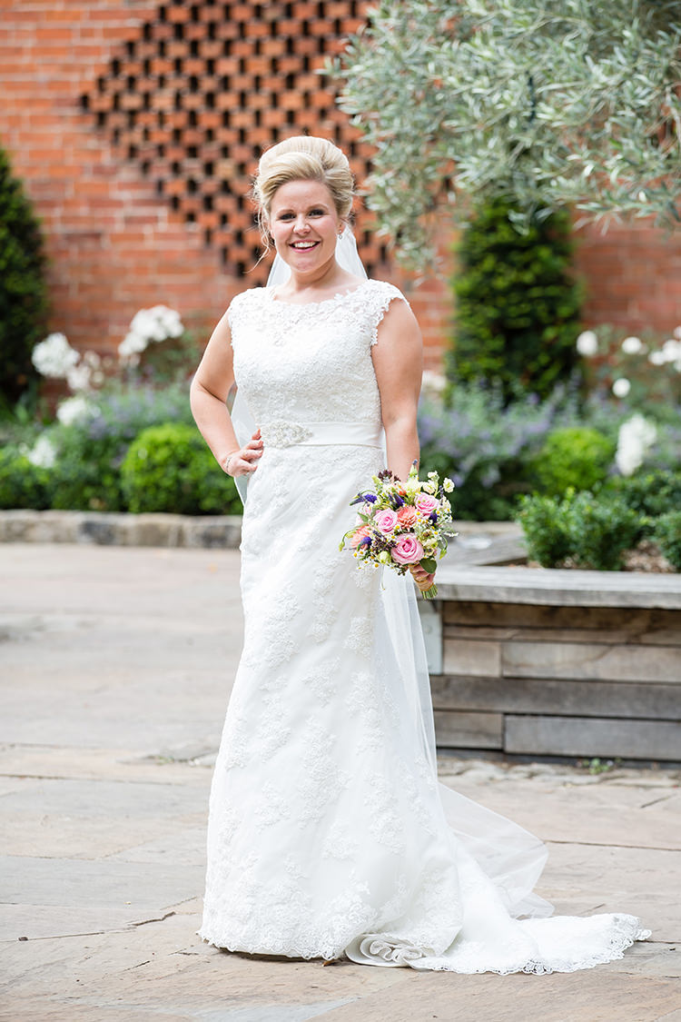 Mori Lee Dress Gown Lace Bride Bridal Straps Pretty Natural Floral Barn Wedding http://www.johastingsphotography.co.uk/