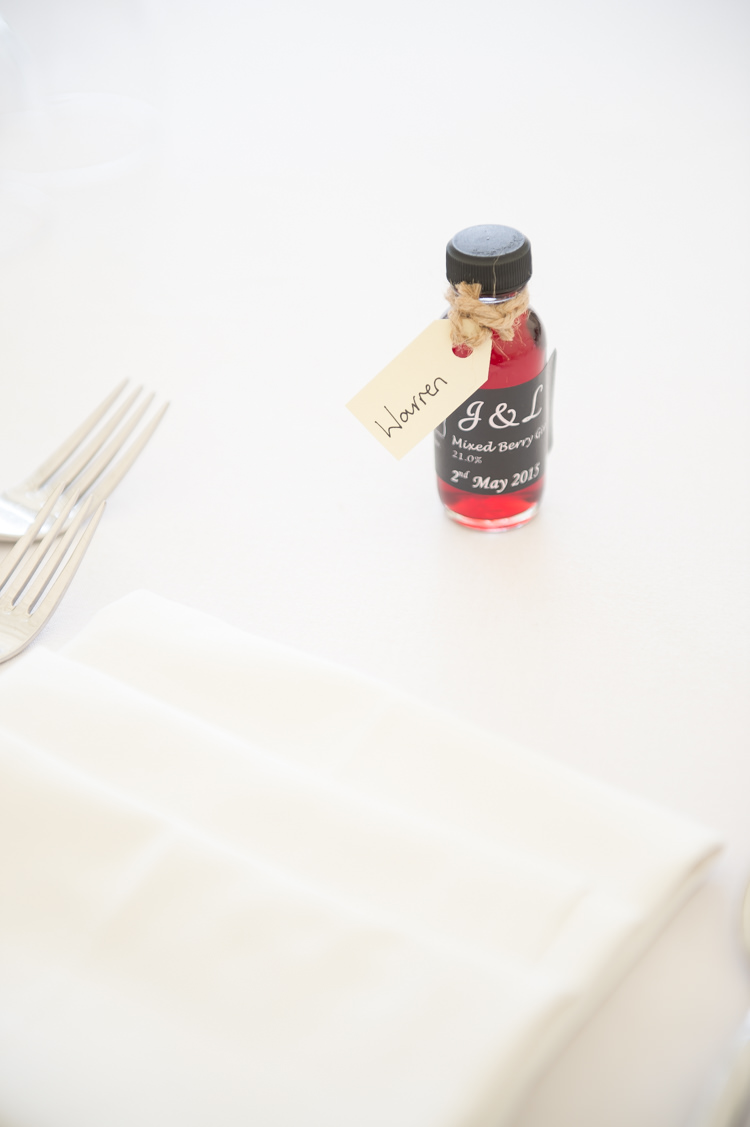 Gin Favours Rustic Woodland Glade Wedding http://razzleberryphotography.co.uk/