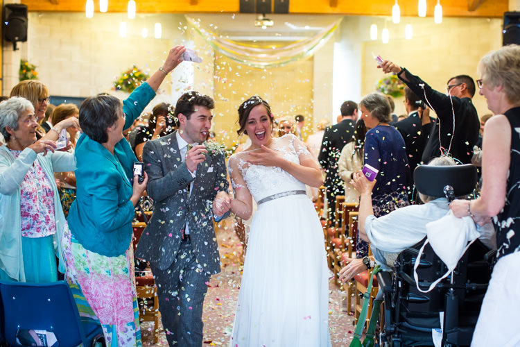 Confetti Bride Groom Colourful DIY Village Hall Wedding http://samanthagilrainephotography.com/