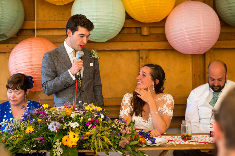 Colourful DIY Village Hall Wedding http://samanthagilrainephotography.com/