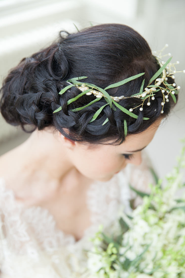 Headddress Flower Crown Plaits Braids Bride Bridal Soft Classic Romantic Wedding Ideas http://www.mckenzie-brown.com/