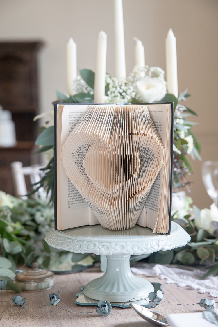 Heart Book Art Decor Soft Classic Romantic Wedding Ideas http://www.mckenzie-brown.com/