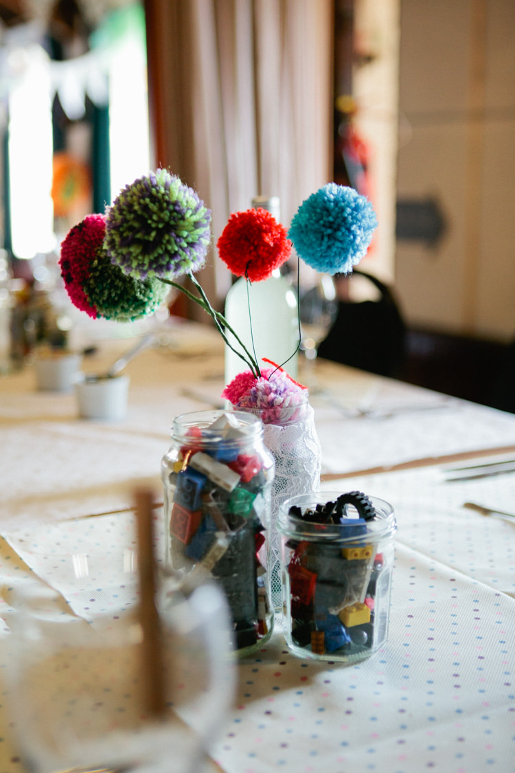 Wedding Pom Pom Decor Tables Centrepiece DIY https://matildarosephotography.com/