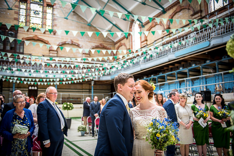 Victoria Baths Manchester Quirky Film DIY Wedding http://jamestraceyphotography.com/