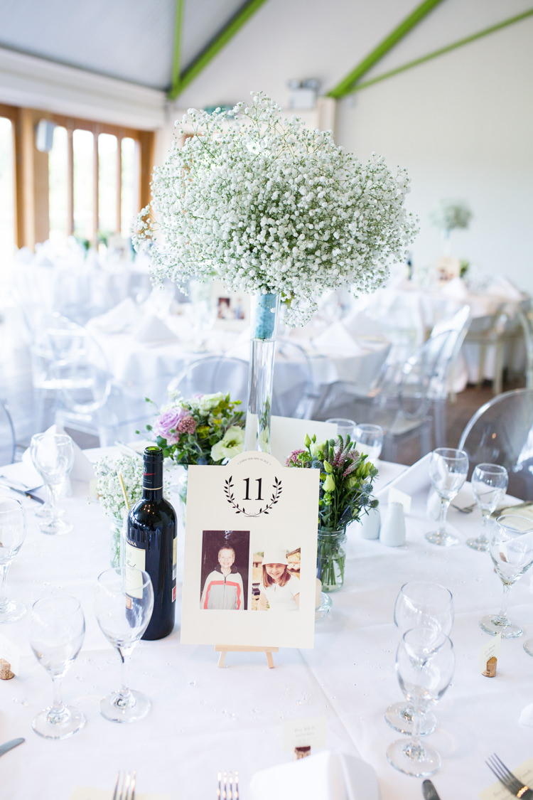 Baby Breath Gyp Gypsophila Flowers Table Centrepieces Decor Pretty Fresh Summer Wedding http://www.charlotterazzellphotography.com/