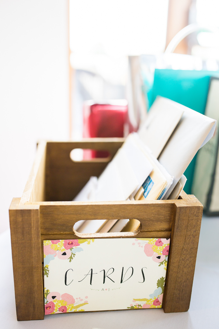 Card Crate Holder Box Pretty Fresh Summer Wedding http://www.charlotterazzellphotography.com/