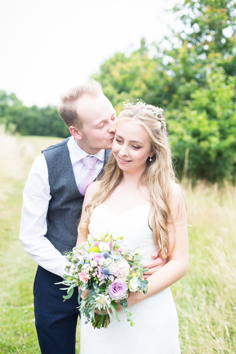 Long Hair Waves Bride Bridal Style Flowers Pretty Fresh Summer Wedding http://www.charlotterazzellphotography.com/