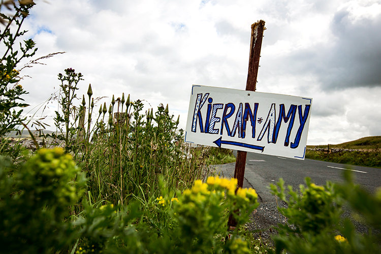 Rustic Direction Sign Home Made Farm Tipi Wedding http://alexabbottphotography.co.uk/