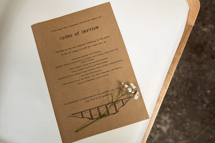 Kraft Brown Paper Stationery Home Made Farm Tipi Wedding http://alexabbottphotography.co.uk/
