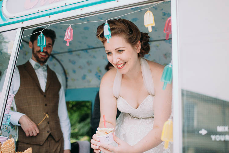 Ice Cream Quirky Stylish Home Made Woodland Wedding http://bloomweddings.co.uk/