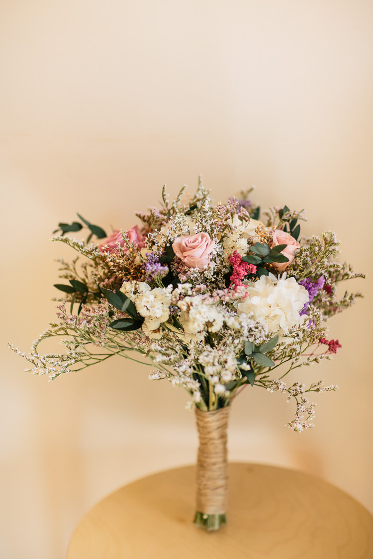 Dried Flowers Bouquet Bridal Bride Bohemian Floral Vineyard Wedding http://albertpalmerphotography.com/