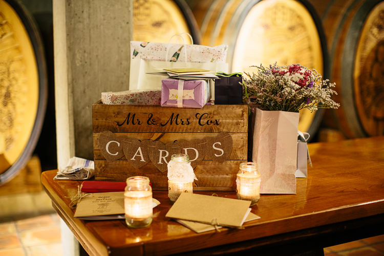 Card Crate Bohemian Floral Vineyard Wedding http://albertpalmerphotography.com/