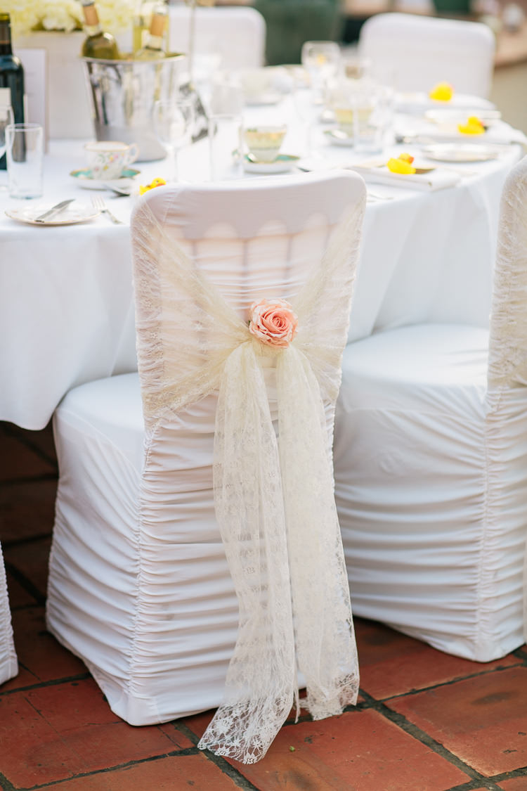 Lace Chair Covers Flowers Bohemian Floral Vineyard Wedding http://albertpalmerphotography.com/