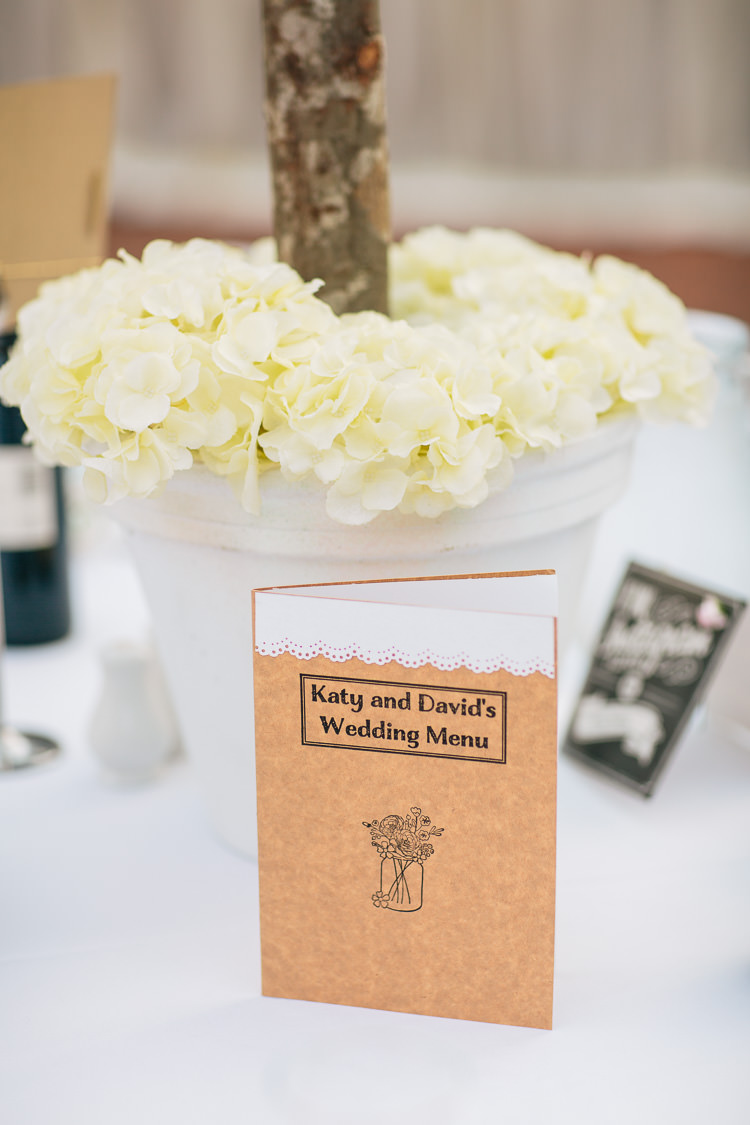 Menu Brown Kraft Paper Stationery Bohemian Floral Vineyard Wedding http://albertpalmerphotography.com/