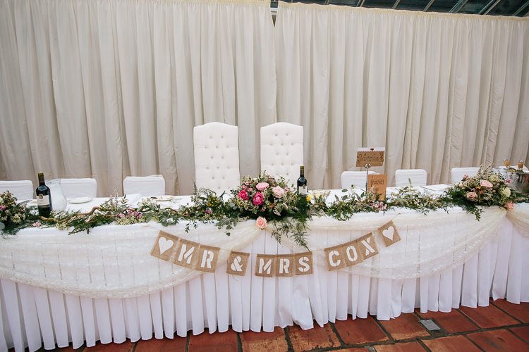 Top Table Swag Lace Bunting Bohemian Floral Vineyard Wedding http://albertpalmerphotography.com/