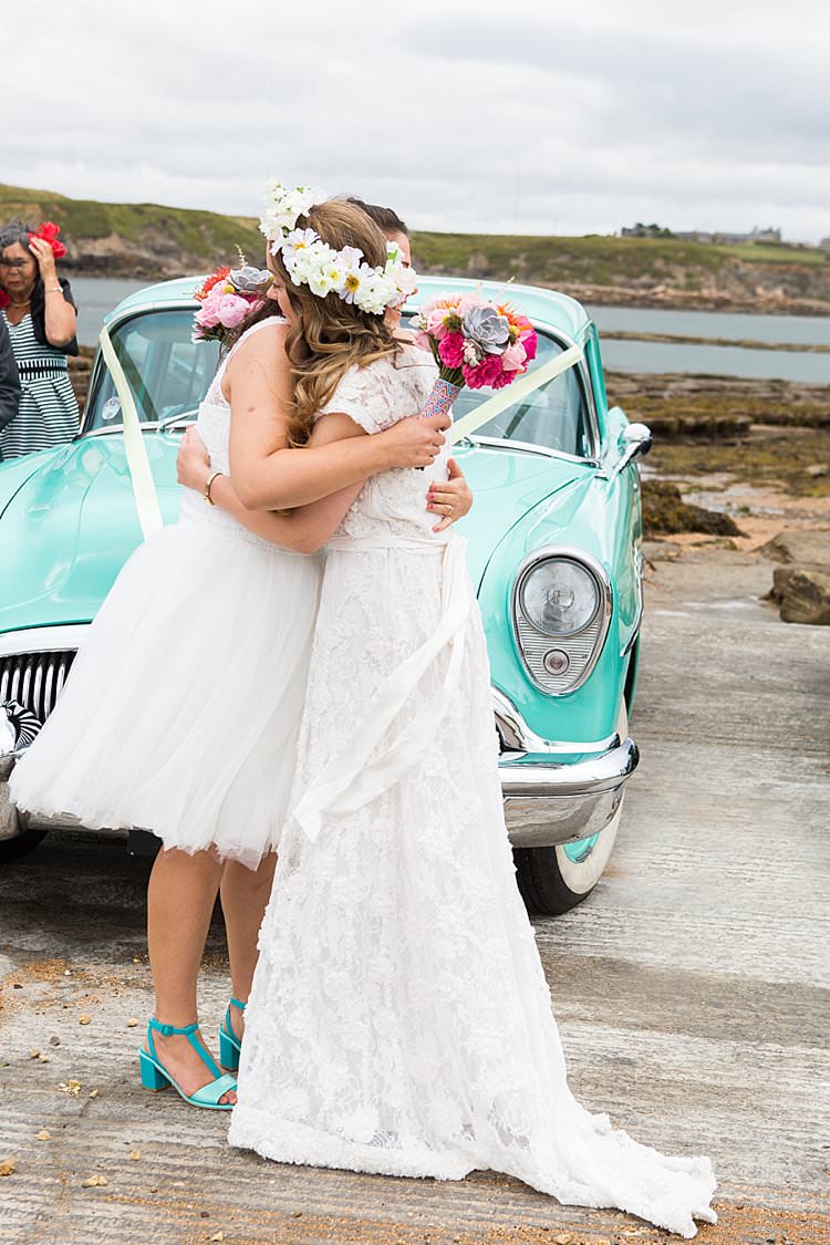 First Look Bright Fresh Mexican Inspired Wedding http://www.photographybykatie.co.uk/