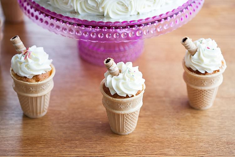 Ice Cream Cones Cake Bright Fresh Mexican Inspired Wedding http://www.photographybykatie.co.uk/