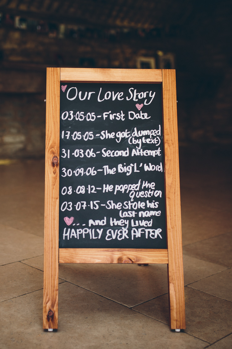 Love Story Sign Chalk Black Board Great British Tea Party Wedding http://www.kategrayphotography.com/