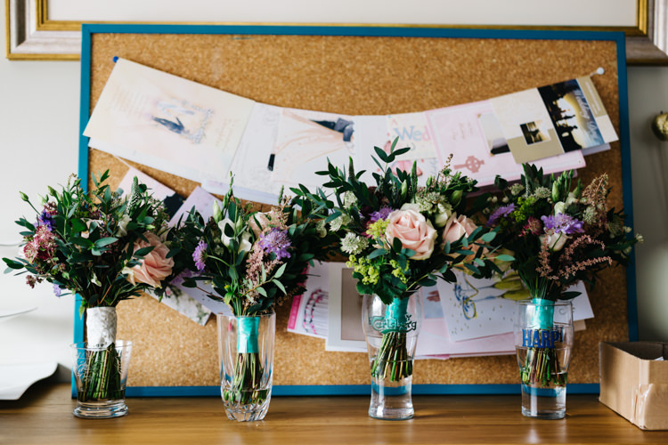 Bouquets Bridesmaids Bride Bridal Relaxed DIY Pastel Wedding http://www.honeyandthemoonphotography.co.uk/