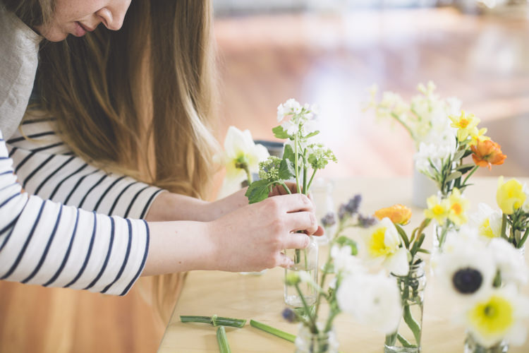 Bottle Flowers Spring Time Chic Wedding Ideas http://graceelizabethphotography.com/