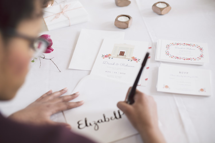 Calligraphy Stationery Invitations Spring Time Chic Wedding Ideas http://graceelizabethphotography.com/