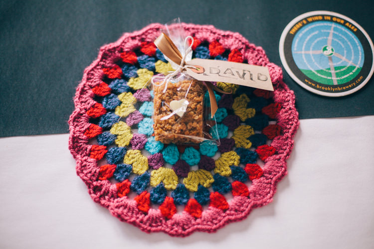 Doily Favour Flapjack Crafty Rainbow Crochet Wool Wedding http://katherinemager.com/
