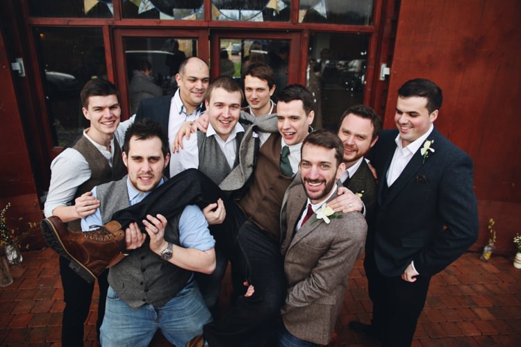 Mismatched Groomsmen Home Made Seasonal Cosy Wedding http://hannahtrottphotography.format.com/