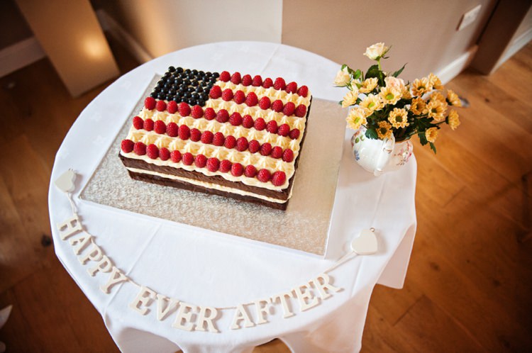 US Flag Cake Country Tea Party Film Wedding http://www.bloomingphotography.co.uk/