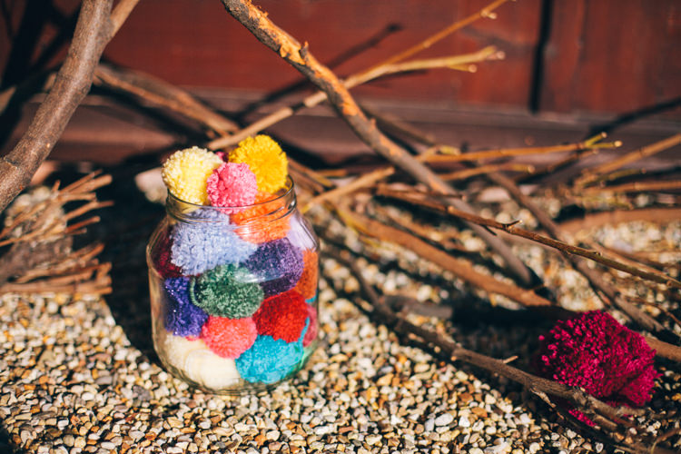 Crafty Rainbow Crochet Wool Wedding http://katherinemager.com/