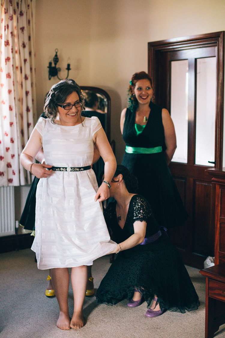 Short Dress Bride Bridal Gown Crafty Rainbow Crochet Wool Wedding http://katherinemager.com/