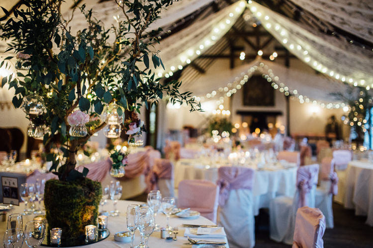 Fairy Lights Canopy Drapes Pink Winter Wonderland Wedding http://www.struthphotography.com/