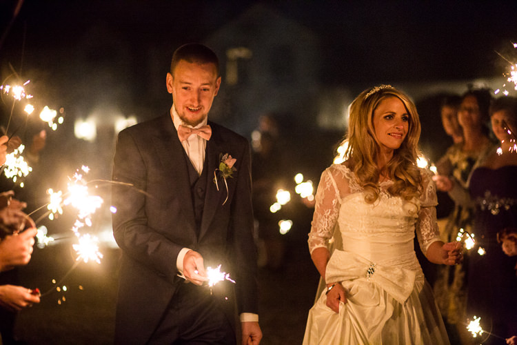 Sparklers Pink Winter Wonderland Wedding http://www.struthphotography.com/