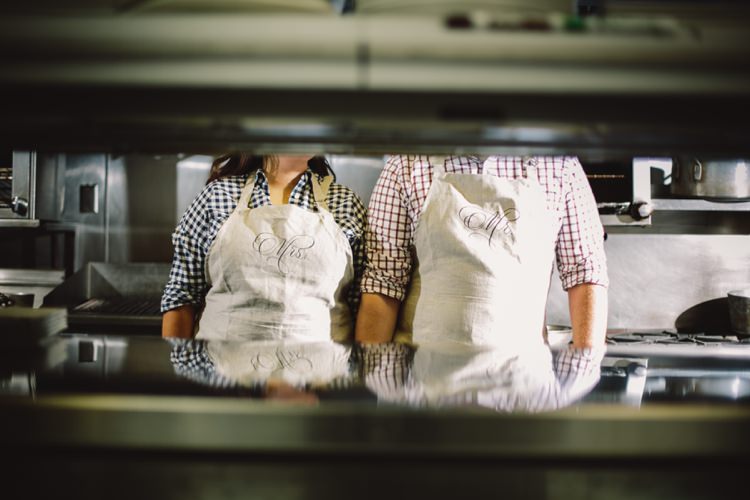 Cooking Chef Engagement Shoot http://www.Jennifervanelk.com