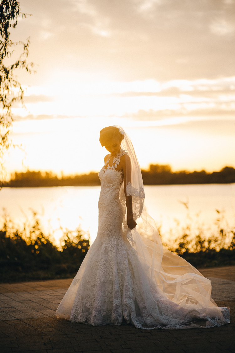 Lace Gown Dress Bride Bridal Pink Gold Wedding Romania http://www.framesandtales.com/