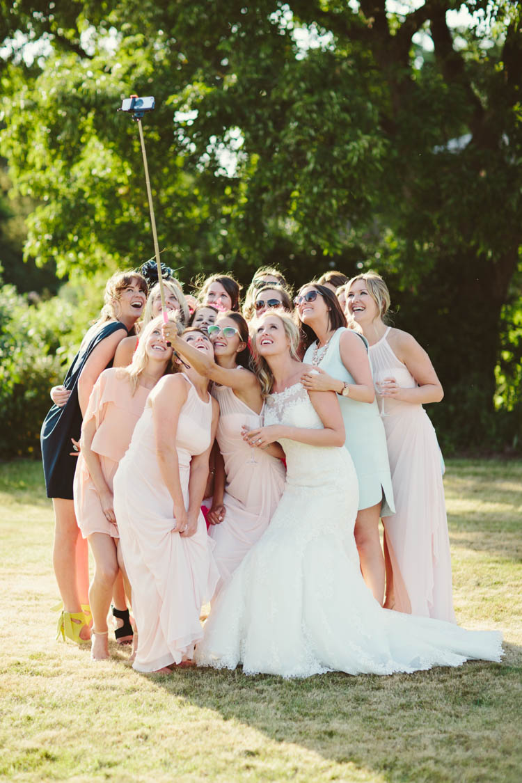 Selfie Mint Gold Peach Summer Marquee Wedding http://elizaclaire.com
