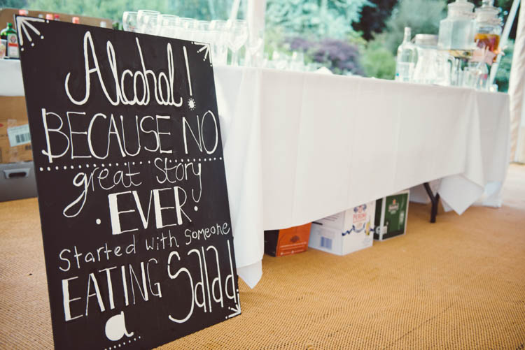 Sign Words Drink Bar Mint Gold Peach Summer Marquee Wedding http://elizaclaire.com