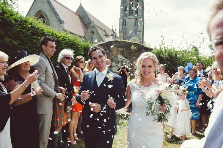 Confetti Throw Mint Gold Peach Summer Marquee Wedding http://elizaclaire.com