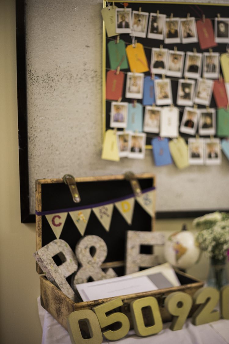 Card Suitcase Bohemian Loch Pine Forest Wedding http://solenphotography.co.uk/