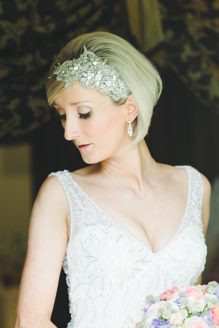 Bob Short Hair Bride Bridal Accessory Band Pretty Pastel Sparkly Wedding https://www.georgimabee.com/