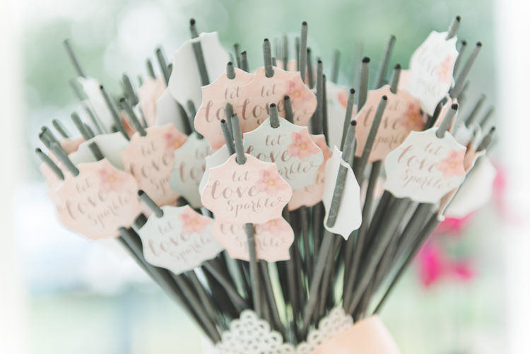 Sparklers Let Love Sparkle Pretty Pastel Sparkly Wedding https://www.georgimabee.com/