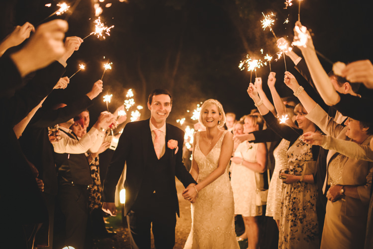 Sparkler Exit Bride Groom Pretty Pastel Sparkly Wedding https://www.georgimabee.com/