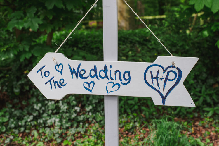 Painted Sign White Pretty Blue Country Barn Spring Wedding http://karenflowerphotography.com/