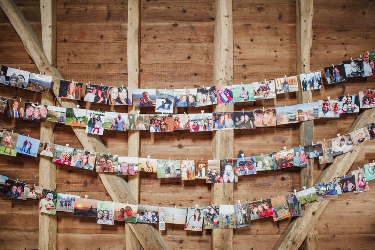 Photo Wall Peg String Pretty Blue Country Barn Spring Wedding http://karenflowerphotography.com/