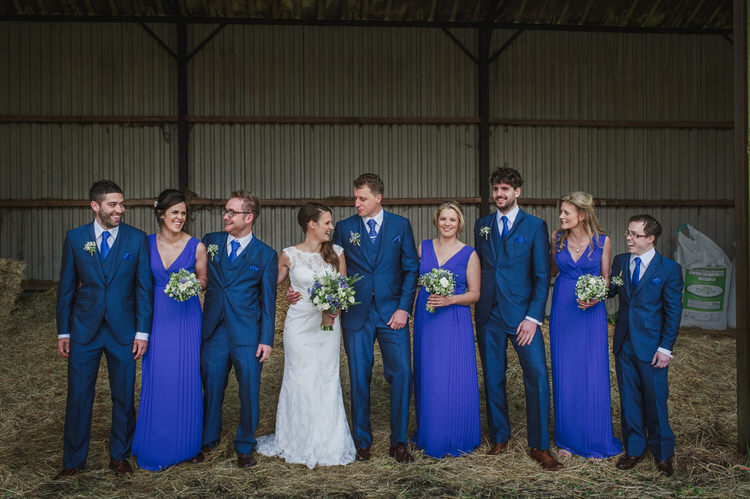 Pretty Blue Country Barn Spring Wedding http://karenflowerphotography.com/