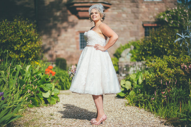 House of Mooshki Abbie Short Lace Dress Bride Bridal Rustic Relaxed DIY Family Friendly Wedding http://www.mattwillisphotography.com/
