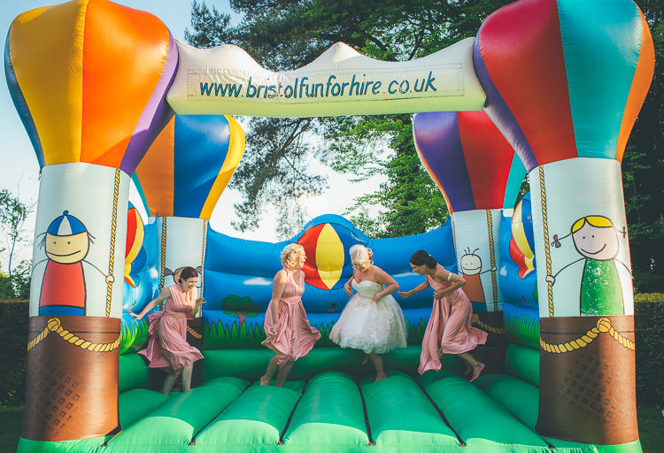 Bouncy Castle Rustic Relaxed DIY Family Friendly Wedding http://www.mattwillisphotography.com/